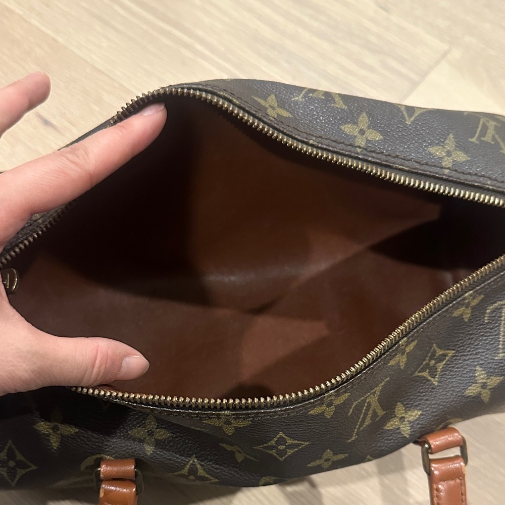 Aughenitc Louis Vuitton Monogram Papillon Duffel Bag with Small Pouch - Picture 5 of 5